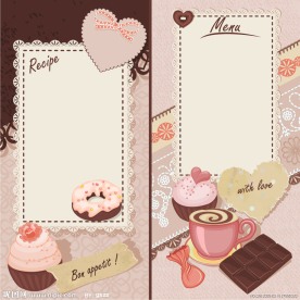 情人节爱心咖啡菜单设计