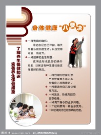 养生保健展板