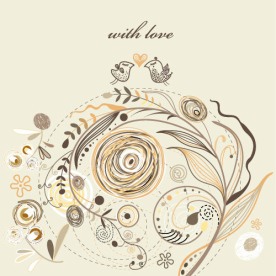 情人节爱情鸟背景