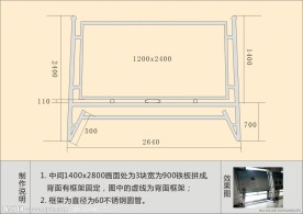 不锈钢宣传展板效果图