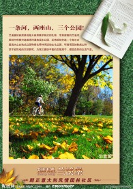 运动文化公园psd展板