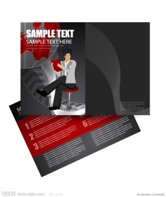 看书的商务人物 商务企业画册背景