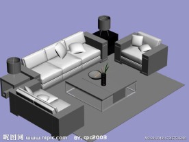 3D沙发组合模型