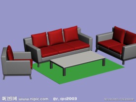 3D沙发组合模型