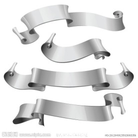 欧式丝带飘带banner