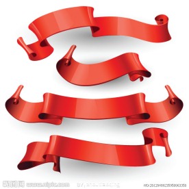 欧式丝带飘带banner