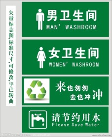 卫生间标志
