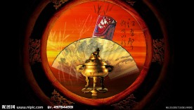 中国风味道的背景设计