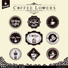 咖啡标签贴纸
