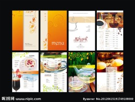 咖啡厅菜谱设计