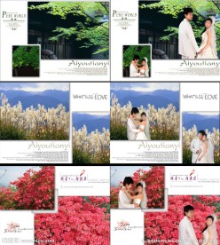 婚纱照片背景模板