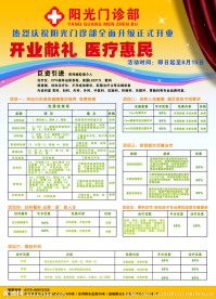 医院开业海报