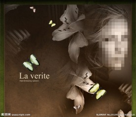 怀旧风格 戴花女孩