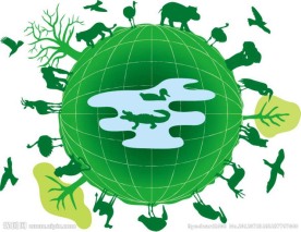 绿色地球环保背景