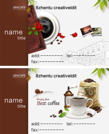 咖啡店名片