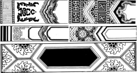 矢量 花边 边框