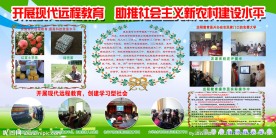 远程教育展板