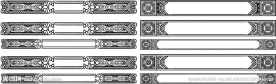 矢量 花边 边框