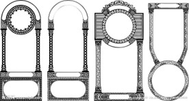 矢量 花边 边框