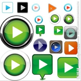 各种视频播放器图标