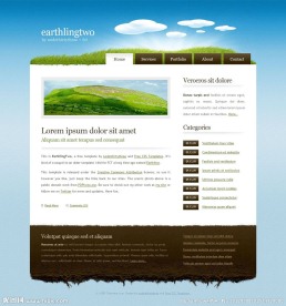 欧美环保网页模版