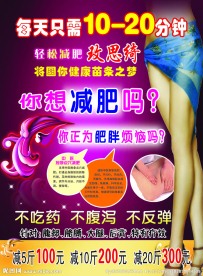 减肥彩页