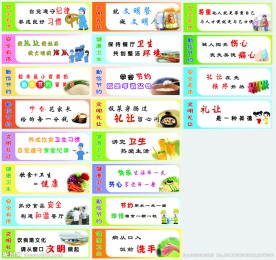 餐厅展板 餐厅挂牌 餐厅文明用语