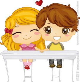 可爱卡通婚礼人物