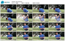 高尔夫球手微笑高清实拍视频素材