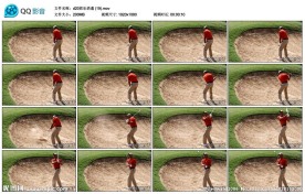 高尔夫球手高清实拍视频素材