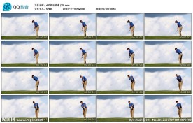 高尔夫球手高清实拍视频素材