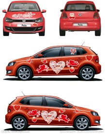 上海大众情人节车贴