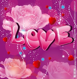 矢量紫色情人节