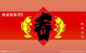 2013蛇年简洁喜庆封面