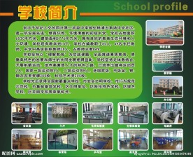 学校简介展板
