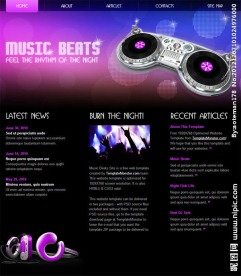 炫彩灯光音乐网站模板