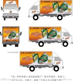 厢式货车车体广告设计