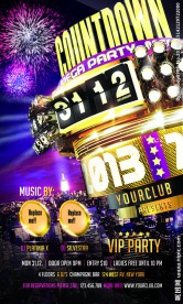 2013新年派对海报 新年倒计时