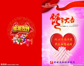 妇幼保健蛇年春节贺卡