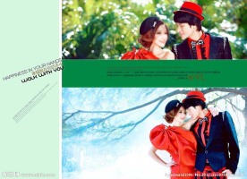 浪漫唯美婚纱摄影PSD模版