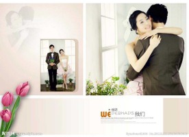 韩式唯美婚纱摄影PSD模版