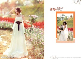 野外唯美婚纱摄影PSD模版