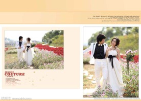 野外唯美婚纱摄影PSD模版