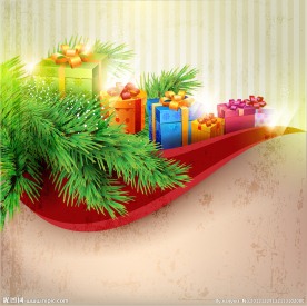 圣诞海报背景矢量素材下载