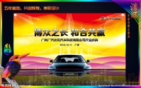 喜庆汽车开业典礼背景