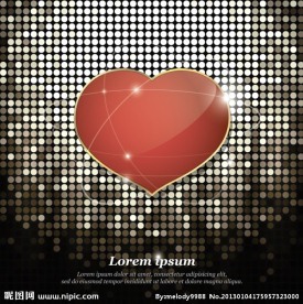 桃心动感背景 情人节矢量素材