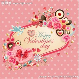 爱心玫瑰 情人节背景