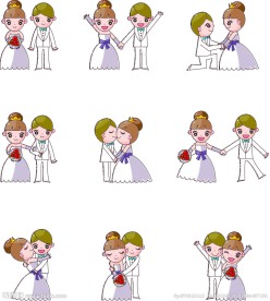 卡通婚礼