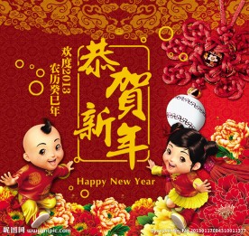 2013年春节背景板