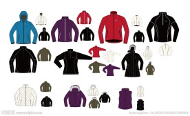 服装设计图之滑雪服系列